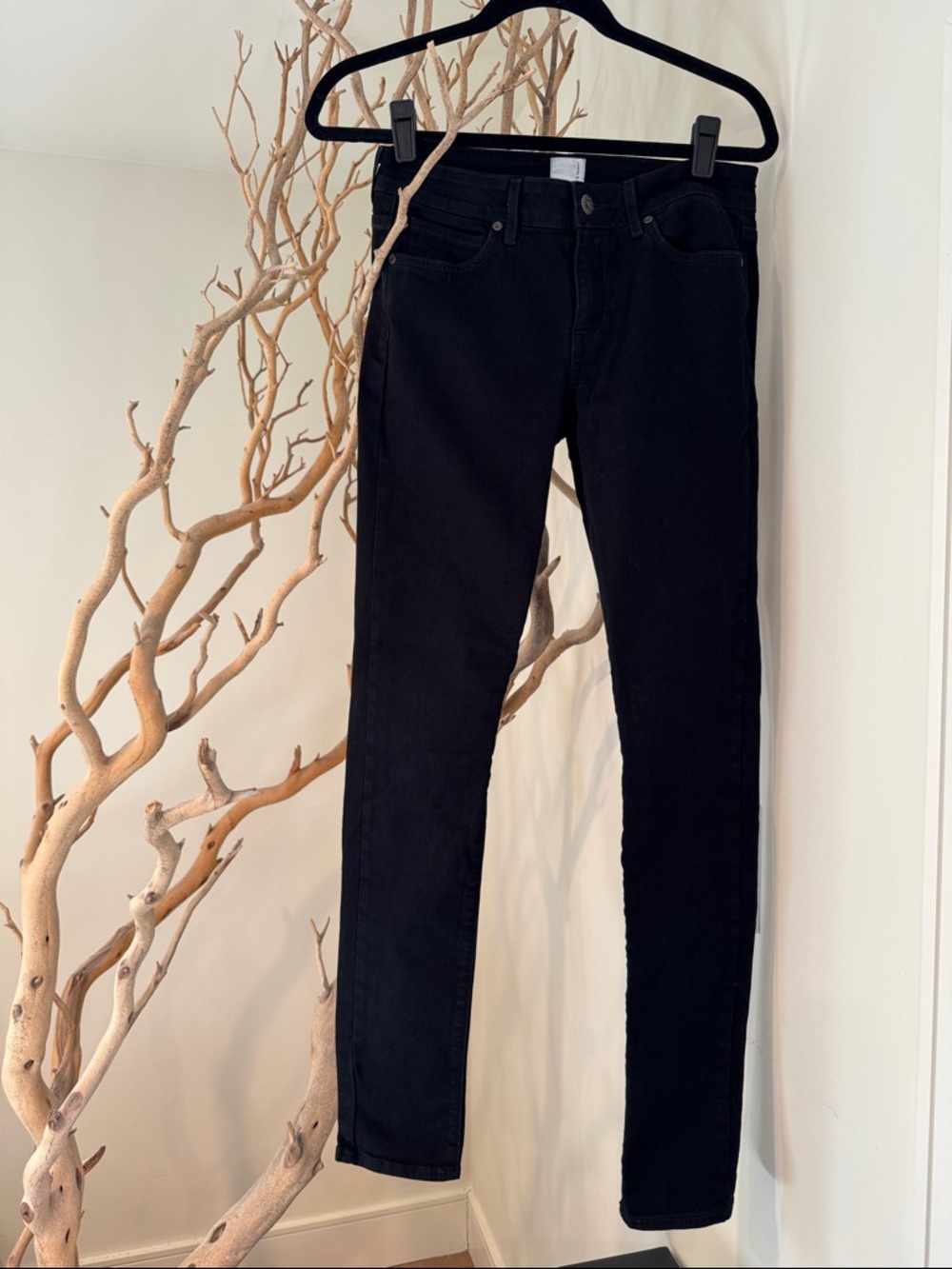 Rich & Skinny Jet Black Skinny Jeans